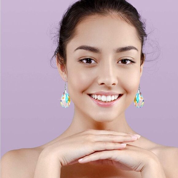 Handmade 925 Elegant Teardrop Earrings - Picture 6 of 10